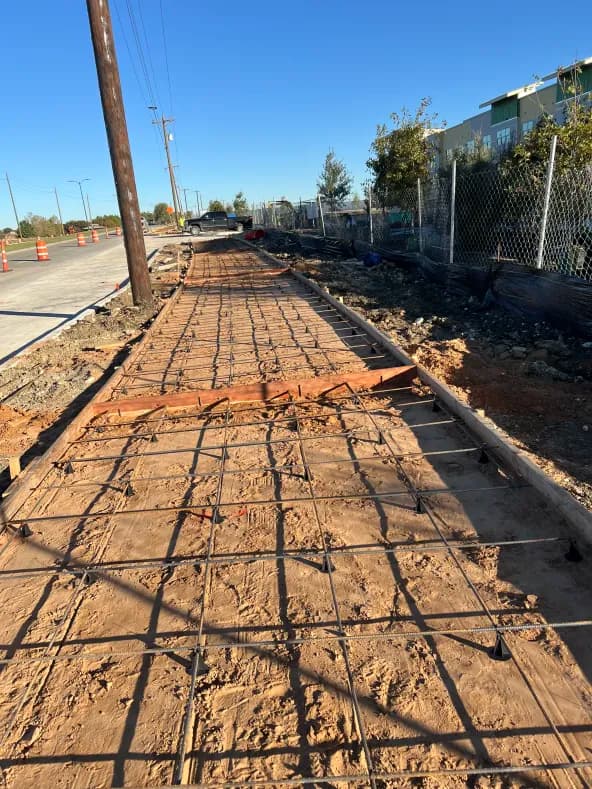 longer sidewalk rebar