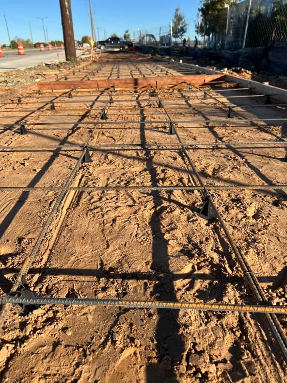 sidewalk rebar